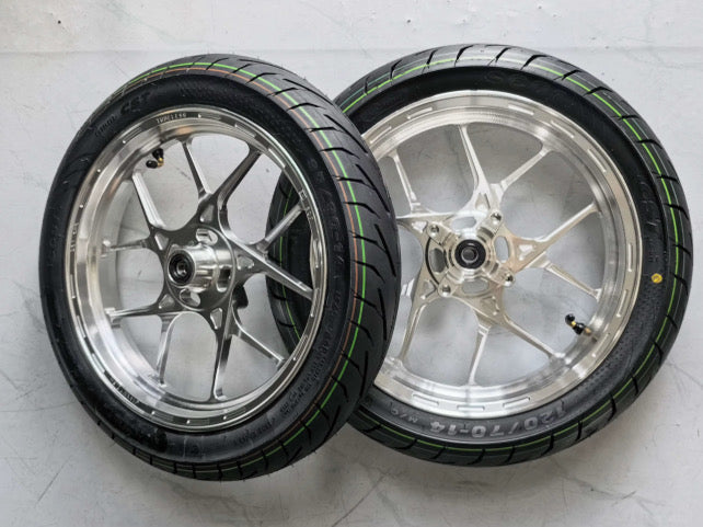 Razdesigns CNC CHROME SUPERMOTO WHEELSET *Pre-order now*